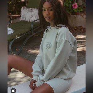 Morgan Stewart Sport Mint Colored Tennis Sweatshirt